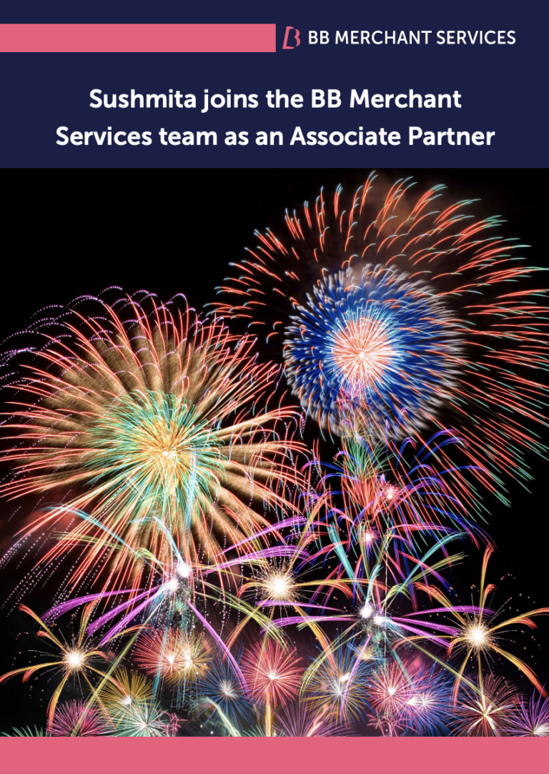 Sushmita joins the BB Merchant Services team as an Associate Partner